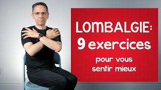 Lombalgie  9 exercices pour vous sentir mieux [upl. by Ennovahs]