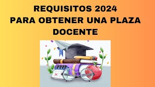 REQUISITOS PARA PARTICIPAR EN EL PROCESO DE ADMISIÓN DOCENTE 2024 [upl. by Sandy]