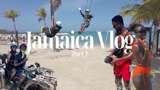 Jamaica Vlog Part 1  Montego Bay  RIU Palace  Luminous Lagoon  Zip Lining  Bamboo River Rafting [upl. by Netnert409]