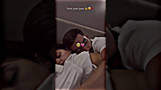 couple Love 💏 Sukoon 😌 tag your love ❤😘 caring 💖husband wife couple sleeping 😍 💕 whatsapp status🌍❣️ [upl. by Enirroc]