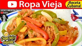 ROPA VIEJA  VickyRecetaFacil [upl. by Nahtan]