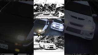 Ae86 vs Evo 6 initiald drift car [upl. by Alleuqahs]