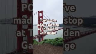 Pit stop at Golden Gate Bridge goldengatebridge sanfrancisco [upl. by Raymund617]