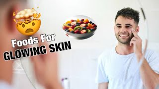 Food diet for healthy and glowing skin  naturally Glow Skin food amazingfacts foodfacts [upl. by Tristam]