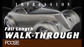 Foose Design Hand Built Roadster quotImpressionquot Full Length Walkthrough [upl. by Jannel]