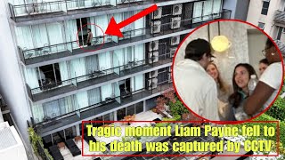 Tragic moment Liam Payne fell to his death was captured by CCTV [upl. by Neysa516]