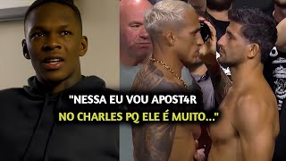 OLHA O QUE ELE FALOU Adesanya FEZ SUA PREVISÃO pra LUTA entre Charles Oliveira X Dariush no UFC 289 [upl. by Aisayt]