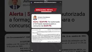 SEAP PB  Paraíba polícia penal concurso seap políciapenal edital2024 2025 reels [upl. by Blunt]