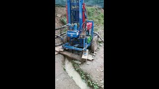 One man water well drilling rigs hf300d100 sunmoy [upl. by Tirza]