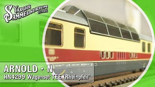 🚊 ARNOLD HN4299  Wagenset TEE Rheinpfeil  Vorstellung Modellbahn Spur N [upl. by Ilysa362]