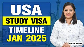 USA VISA TIMELINE JAN 2025  STUDY VISA UPDATES 2024  USA CANADA UK  THE VISA OFFIC [upl. by Elkin]