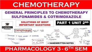 Solutions  Chemotherapy  General Principles  Sulfonamides amp Cotrimoxazole  P 1 U 2  COLOGY3 [upl. by Beekman917]