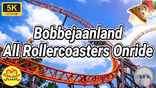 Bobbejaanland All Rollercoasters Onride 4K [upl. by Garfinkel]