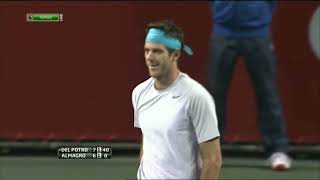 Del Potro vs Almagro SF Tokyo 2013 Highlights [upl. by Nahtaoj]