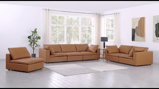 DivanItalia 1100 3Piece Sofa Set – Upholstered in TopGrain Italian LeatherProduct Video [upl. by Derna]