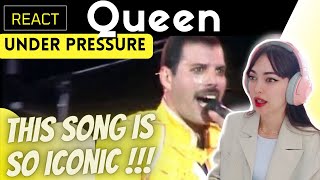 REACTING to QUEEN  UNDER PRESSURE   Live At Wembley Stadium 1986 [upl. by Niala]