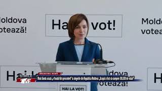 Maia Sandu îi roagă pe moldoveni să voteze la turul 2 și are un mesaj pentru alegătorii lui Usatîi [upl. by Wetzell63]