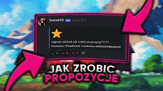 Jak zrobić PROPOZYCJE na SERWERZE DISCORD 🤓  Poradnik Discord 2021 PL [upl. by Nyvar]