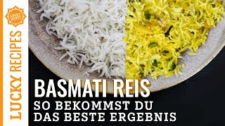 Basmati Reis kochen GRUNDREZEPT 🍚 Vermeide diese Fehler wenn du lockeren Reis willst [upl. by Cordie]