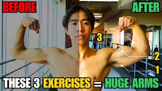 The ONLY 3 Arm Exercises YOU NEED for BIG ARMS Dumbbell Edition [upl. by Rimhsak]