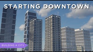 Starting Downtown  Building A City 1 Minecraft Timelapse [upl. by Kieger]