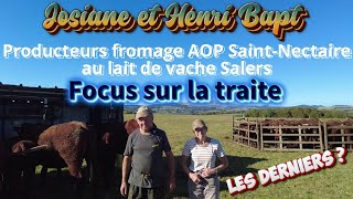 Josiane et Henri producteurs de Saint Nectaire au lait de vache Salers une denrée rare [upl. by Nirehtac]