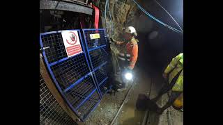 Operation of Main Shaft Winch amp Doors on the Llechfraith Adit Level of the Clogau Gold Mine in Wales [upl. by Acimat697]