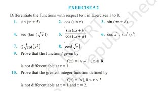 One Shot Class 12 Maths New Book Exercise 52  maths class 12 chapter 5 exercise 52 one shot [upl. by Kamin]