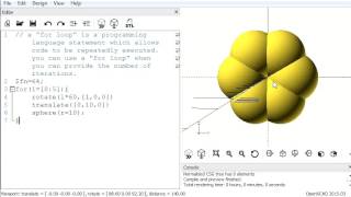 OpenSCAD tutorial for loop [upl. by Madea426]