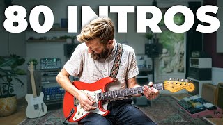 TOP 80 GREATEST GUITAR INTROS [upl. by Ayotan]