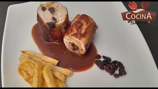 MEDALLONES DE POLLO NAVIDEÑO COCINA SABOR [upl. by Naahsar]