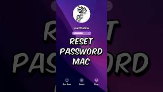 Reset Password Mac shorts [upl. by Island236]