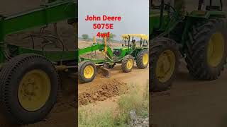 John deere 5075e Whith attached road grader leveler 🌿🌿🌿🌿🌿 [upl. by Galvin]