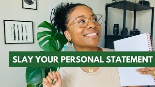 GRAD SCHOOL 101 SLAY YOUR SLP PERSONAL STATEMENT  SPEAK FROM THE HEART [upl. by Nafis]