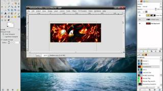 Gimp Tutorial Easy Forum Signature [upl. by Tedric]