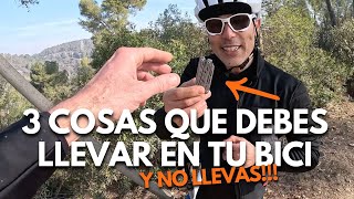 3 COSAS IMPRESCINDIBLES PARA TU CICLISMO DE MONTAÑA Y NO LLEVAS  Para rutas sin preocupaciones [upl. by Babs866]