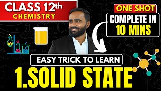 1 SOLID STATE  EASY TRICK TO LEARNCOMPLETE CHAPTER IN 10 MINSPRADEEP GIRI SIR [upl. by Alius]