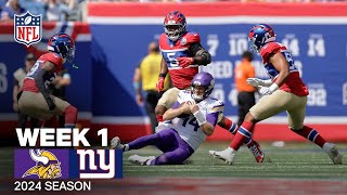 Minnesota Vikings vs New York Giants Game Highlights  NFL 2024 Season [upl. by Modesty]