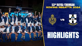 HIGHLIGHTS – Royal College vs S Thomas’ College  53rd RoyalThomian Rowing Regatta [upl. by Ecyla]