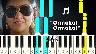 Ormakal Ormakal Piano Notes  Spadikam BGM  Malayalam Piano tutorial  Blacktunes Piano [upl. by Imeka]