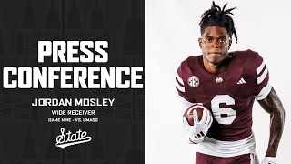 FOOTBALL  Jordan Mosley  Game Nine Press Conference [upl. by Crowell]