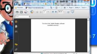 Windows 7 HowTo Download Install and Test the Adobe Acrobat Reader [upl. by Bohaty963]