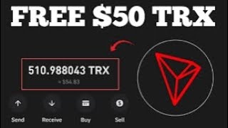 HOW TO EARN FREE TRX》Earn Free 50 TRX daily 🤑💸 no investment 🚫 no minimum withdrawal ✅️ trxmining [upl. by Cammie]