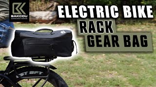 How to put the Top Pannier Bag on your Electric Bike Rack [upl. by Aihsekal]