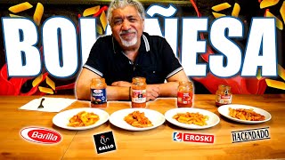 ¿Cuál es la MEJOR SALSA BOLOÑESA del SUPERMERCADO  Pino Prestanizzi [upl. by Brathwaite]