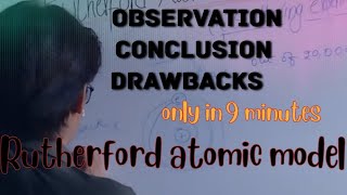 Rutherford atomic model  alpha scattering experiment  Chemistry [upl. by Ramoh884]