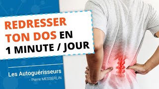 POSTURE COMMENT REDRESSER TON DOS EN 1 MIN PAR JOUR AVEC CE SIMPLE USTENSILE [upl. by Baggett]