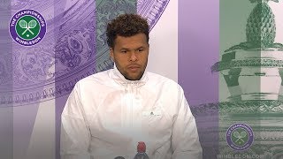 JoWilfried Tsonga Wimbledon 2019 Third Round Press Conference [upl. by Jacobsen890]