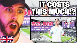 Brit Reacts to What 25M Gets You at Super Bowl [upl. by Ytram]