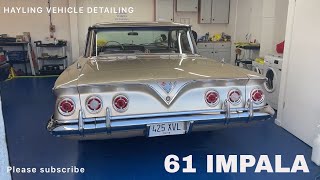 1961 CHEVY IMPALA FLAT TOP FOR SALE  V8 350 CLASSIC AMERICAN CAR FOR SALE [upl. by Azne667]